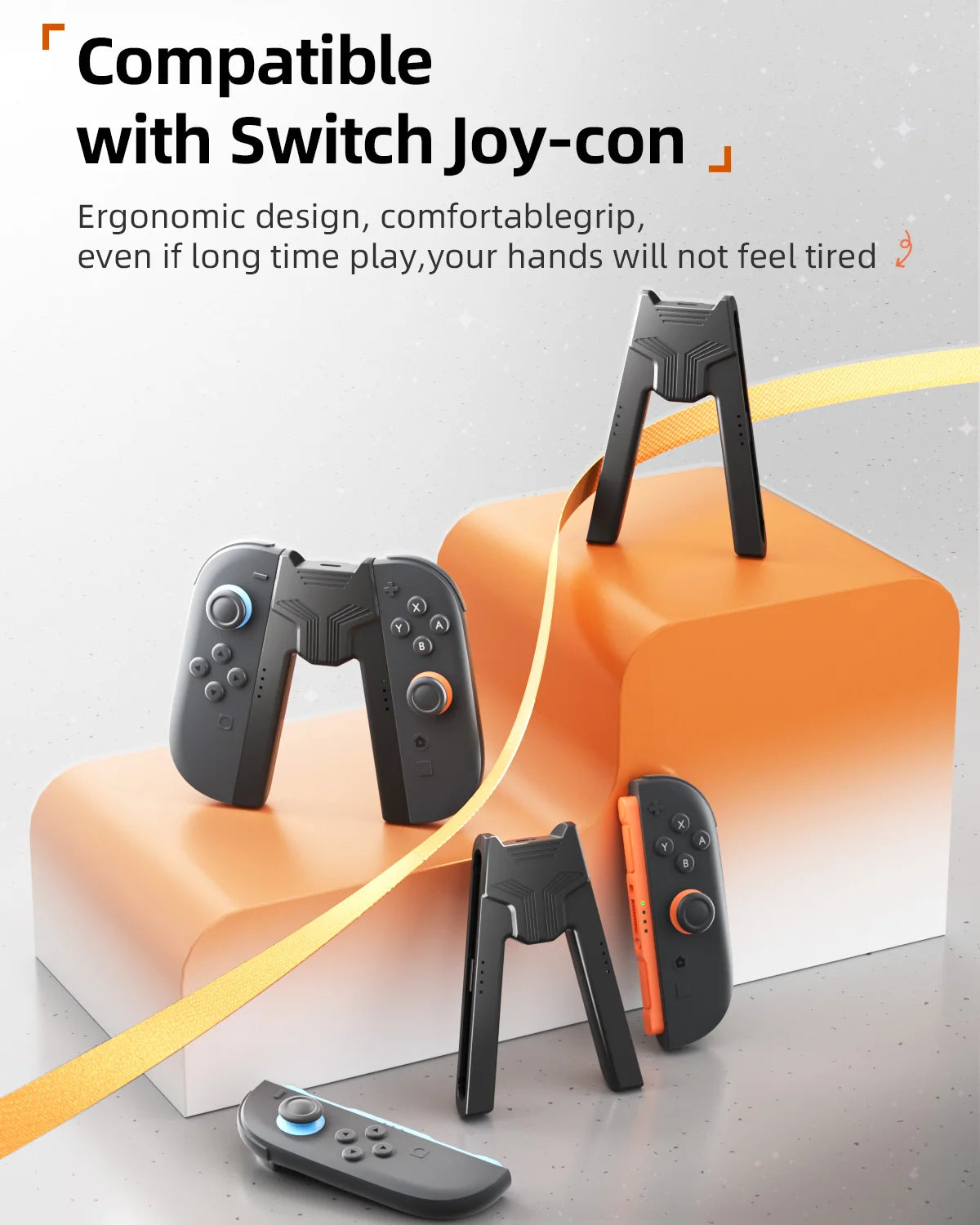 Aolion For Switch 2 Portable Charging Grip Bracket For NS2 J
