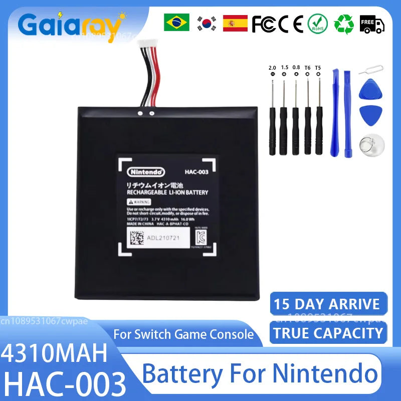 4310mAh HAC-003 Replacement Charger Battery HAC 003 Battery 