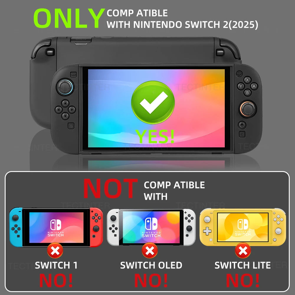 For Nintendo Switch 2 Console Full Silicone TPU Split Protec