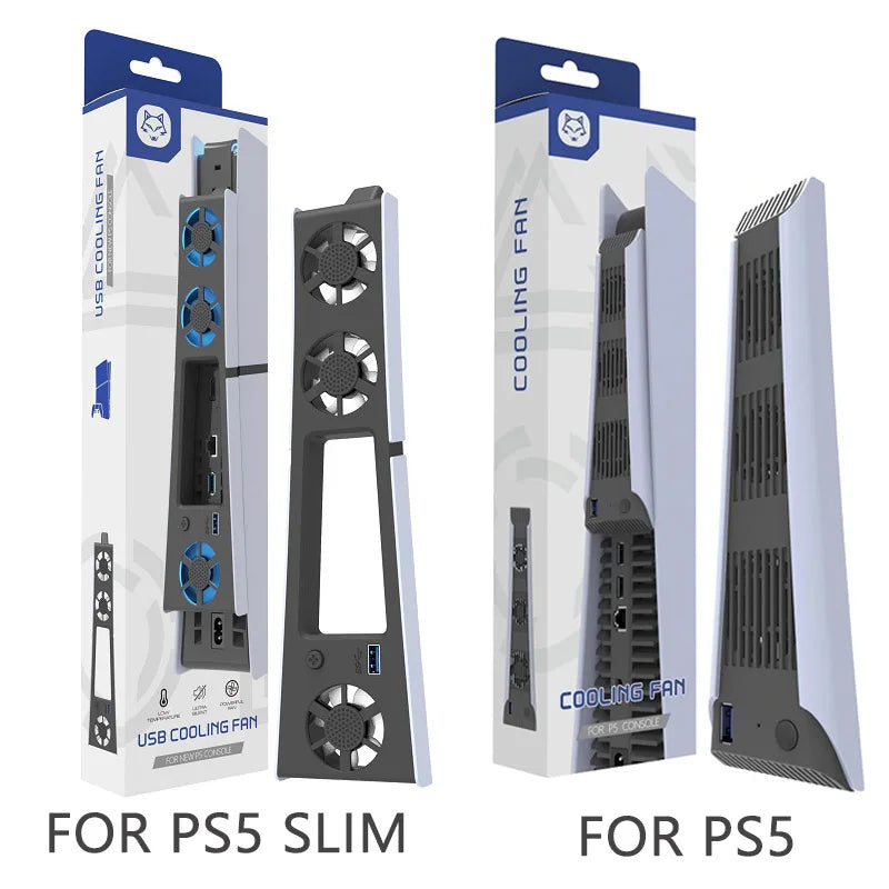 REMANK For PS5 and PS5 Slim Cooling System Cooling Fan For P