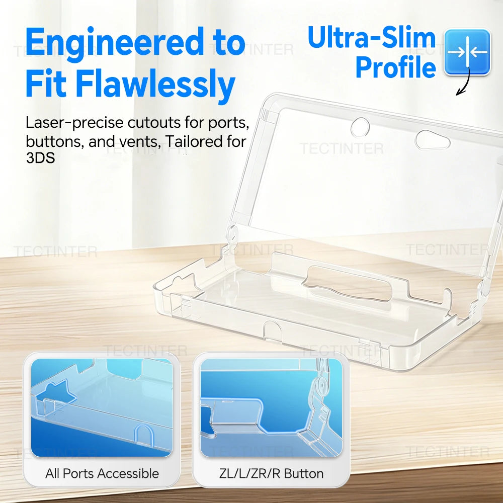 Crystal Protective Cover Case for Nintendo 3DS Handheld Game