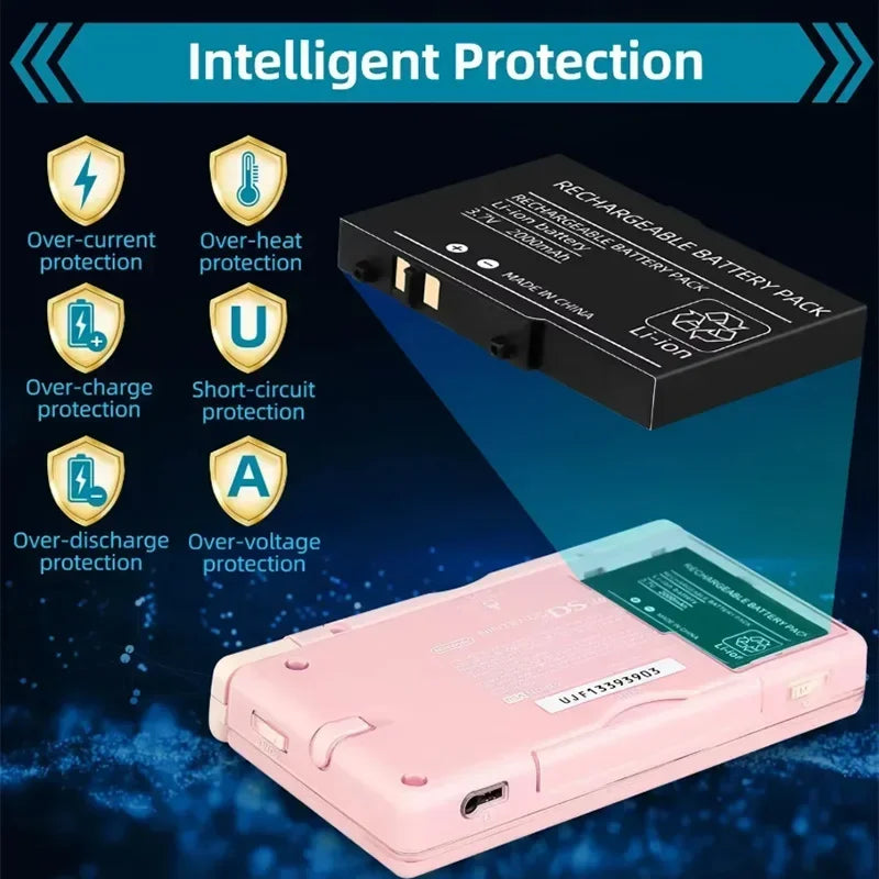Game Console Built-in Battery for Nintendo NDSL Host Batteri