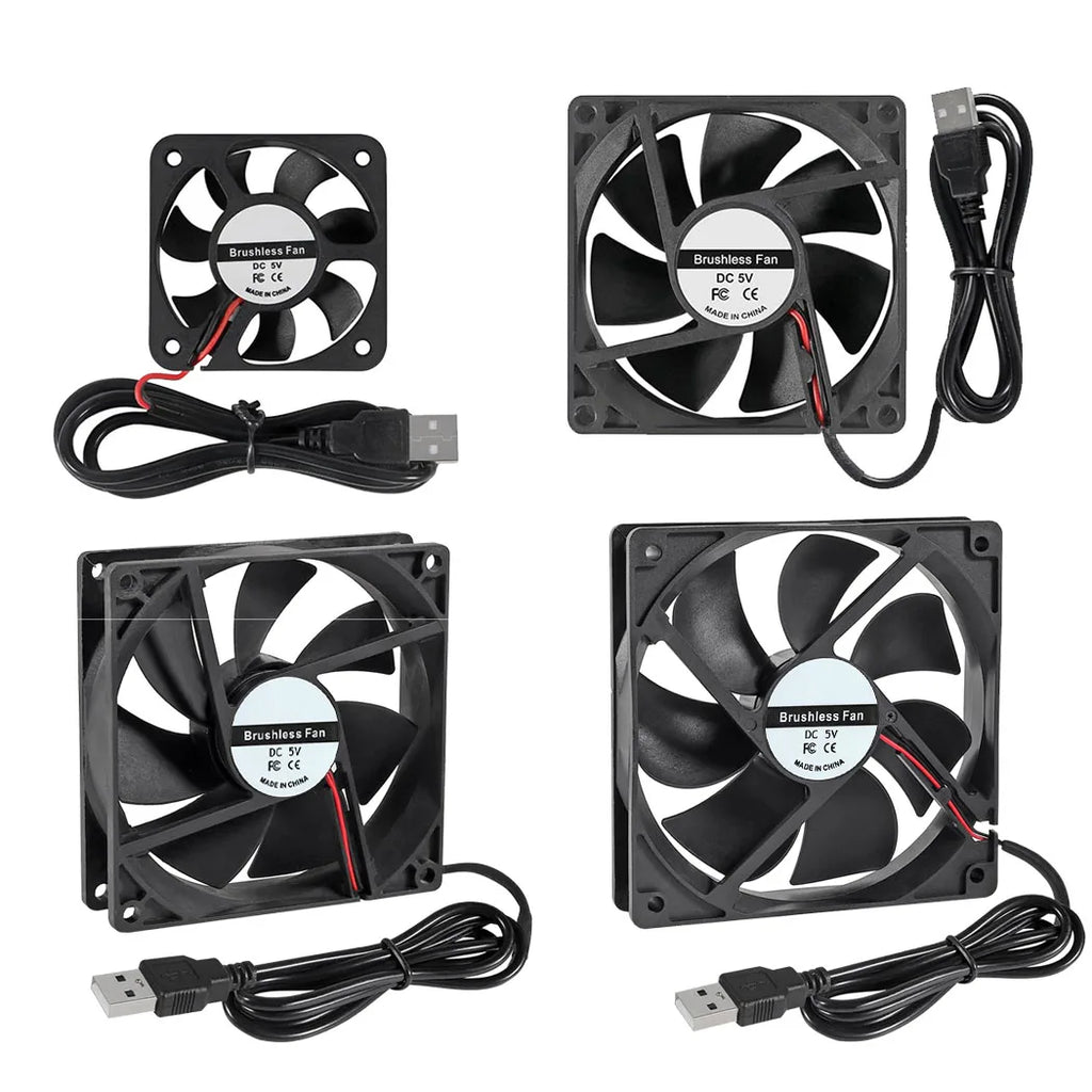 5V Brushless Cooling Fan USB Router Fan Computer Case TV Box