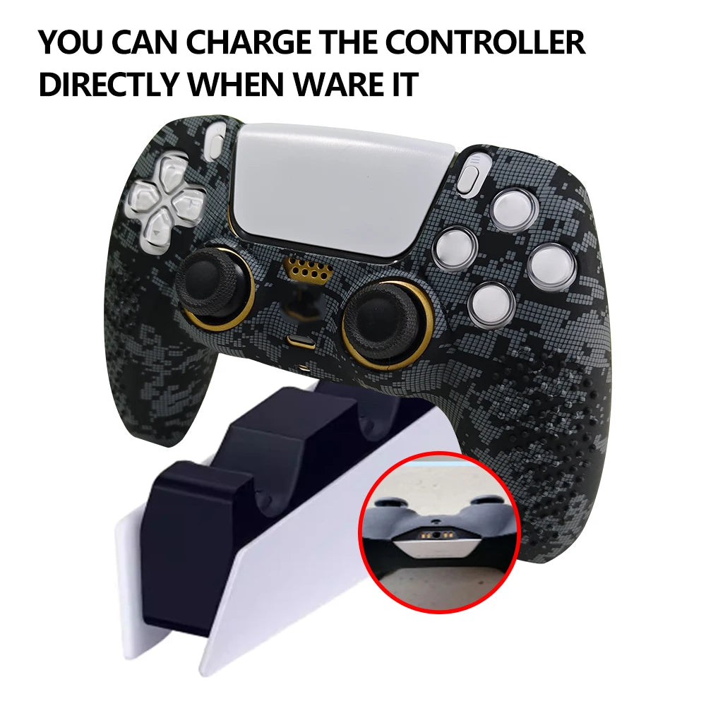 Controller Skin Shell for PS5 Controller Silicone Cover Case