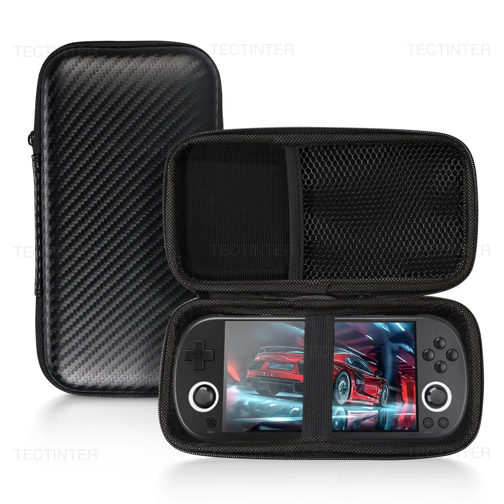 Carrying Case+Screen Protector For R36S Game Console Travel 