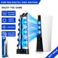 For PS5 Both Disc and Digital Cooling Fan with LED Light for