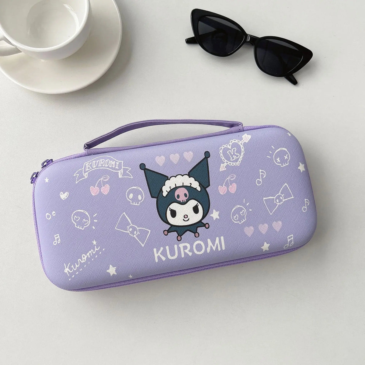 Cartoon Leather Switch2 Storage Bag Nintendo NS2 Game Console Hand-held Lanyard Bag Switch2 Storage Box