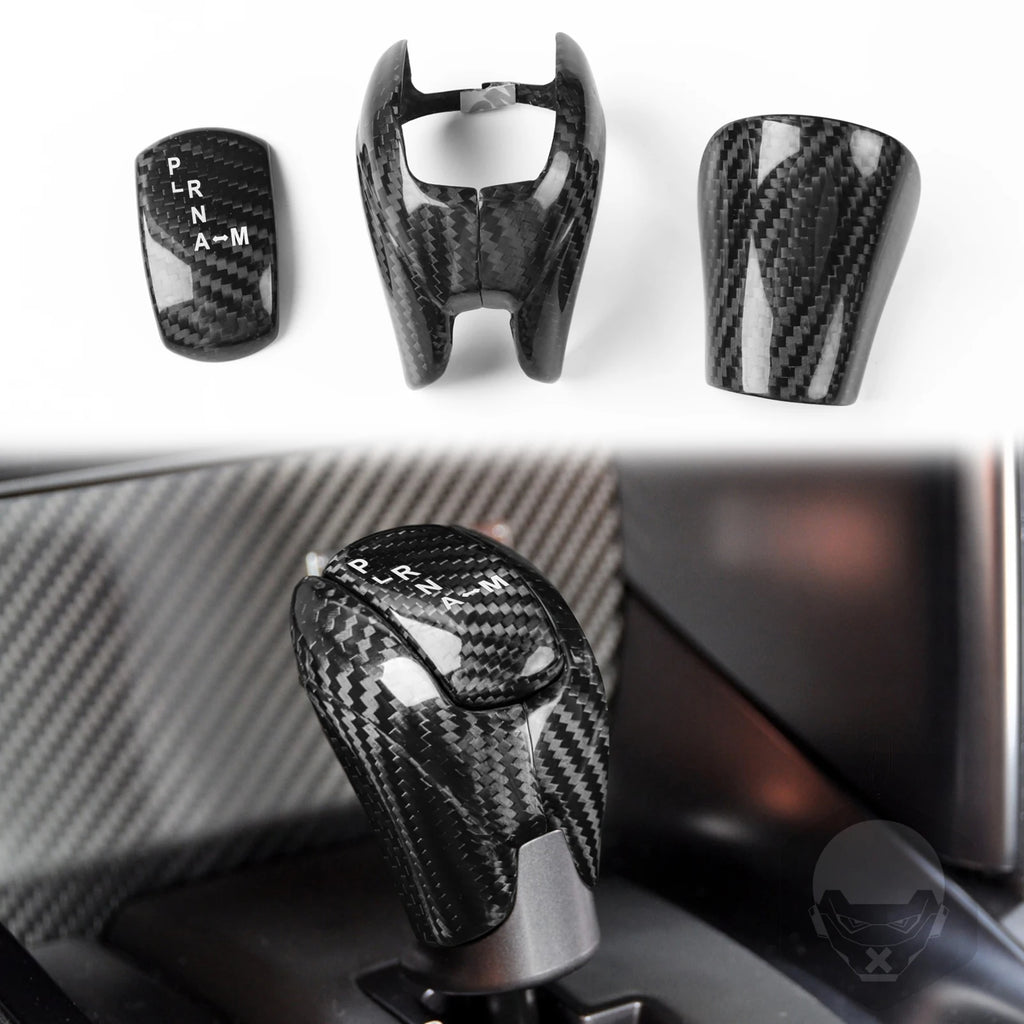 For Nissan GTR R35 2008-2015 Accessories Real Carbon Fiber Car Interior Gears Shift Cover Start Button Trim Sticker