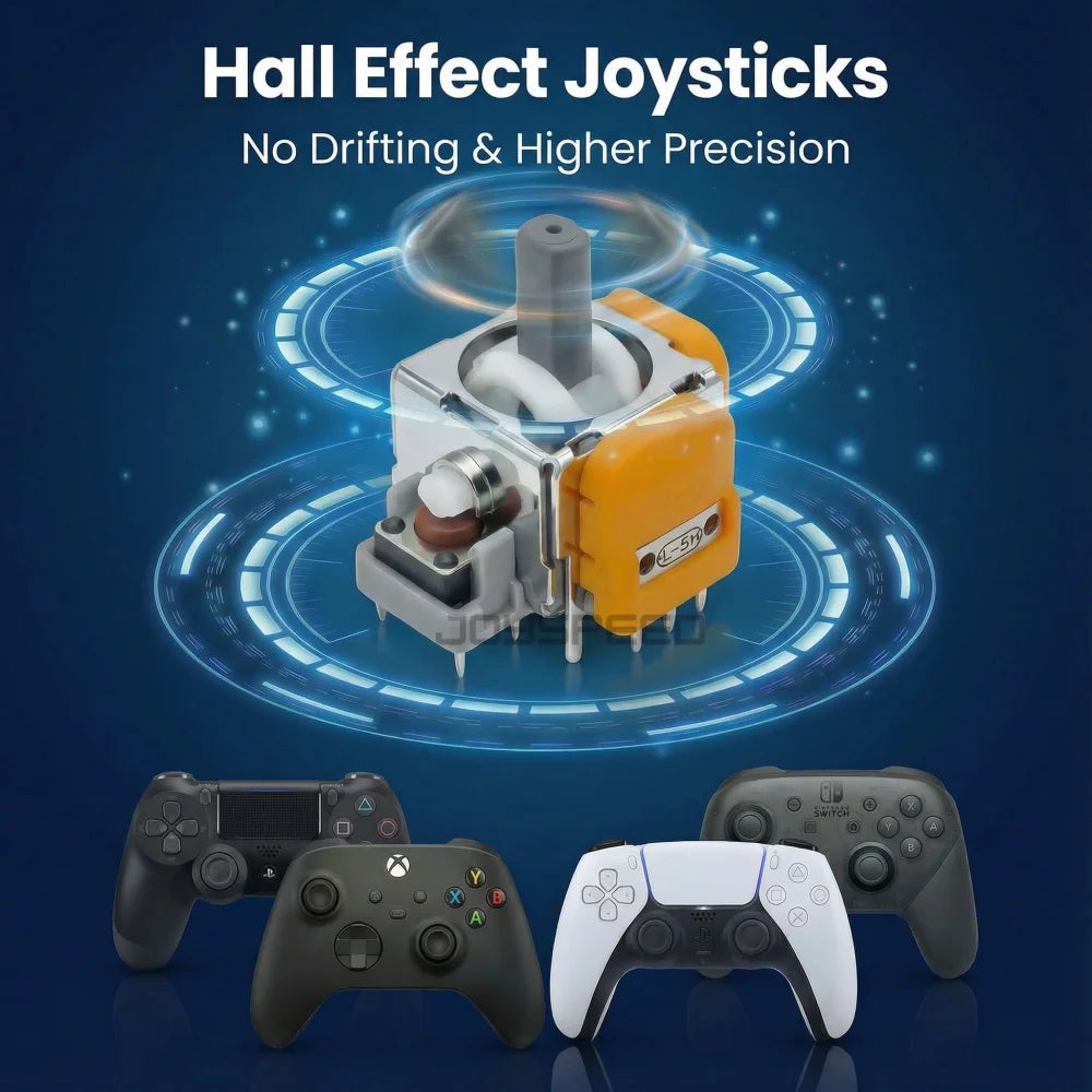 2-10pcs Hall Effect Joystick for PS5 DualSense PS4 Xbox Seri