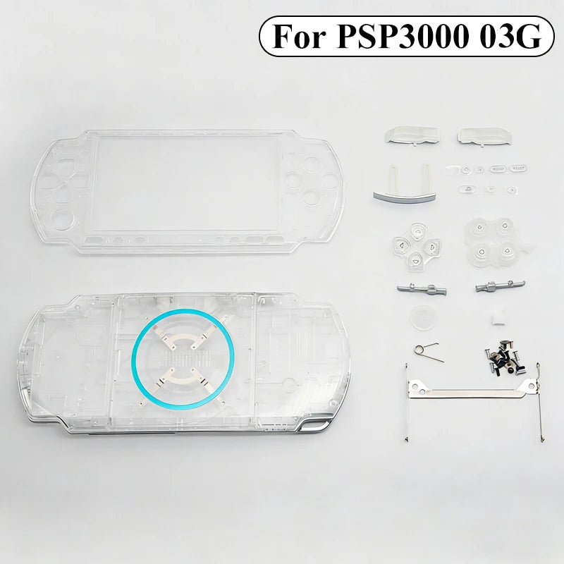 Full Housing Shell Case For Psp 3000 Psp3000 Console Replacement Protective Cover With Buttons Kit & Screws Accessory 7 Color