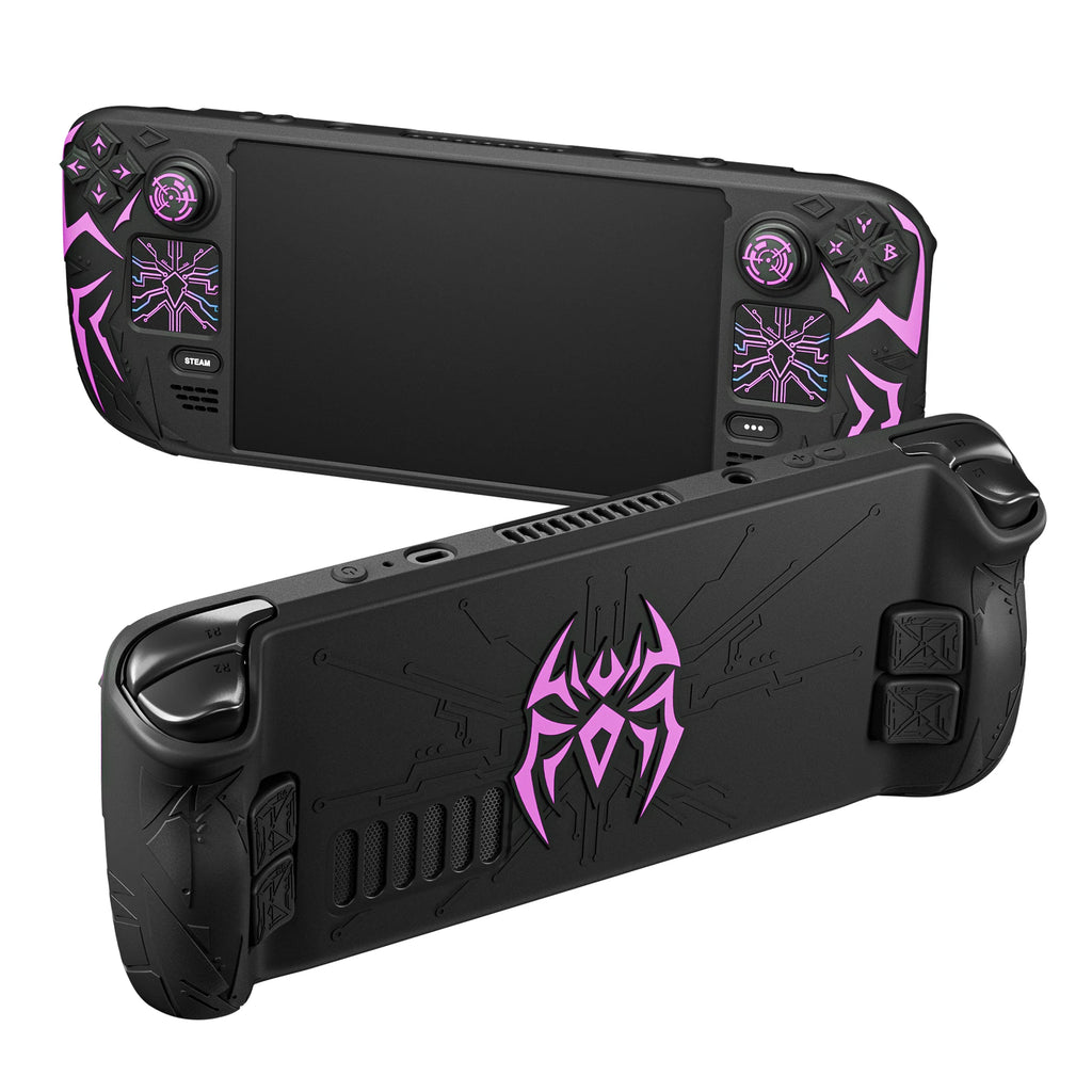 PlayVital Cyber Spider Silicone Case for Steam Deck OLED/LCD