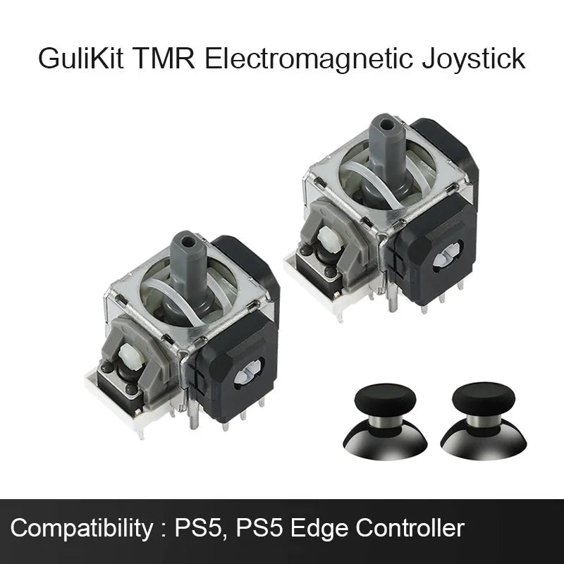 GuliKit NS51 TMR Joystick with Stick Cap for PS4 PS5/PS5 Edge Switch Pro Xbox Series Controller Game Accessories Repair