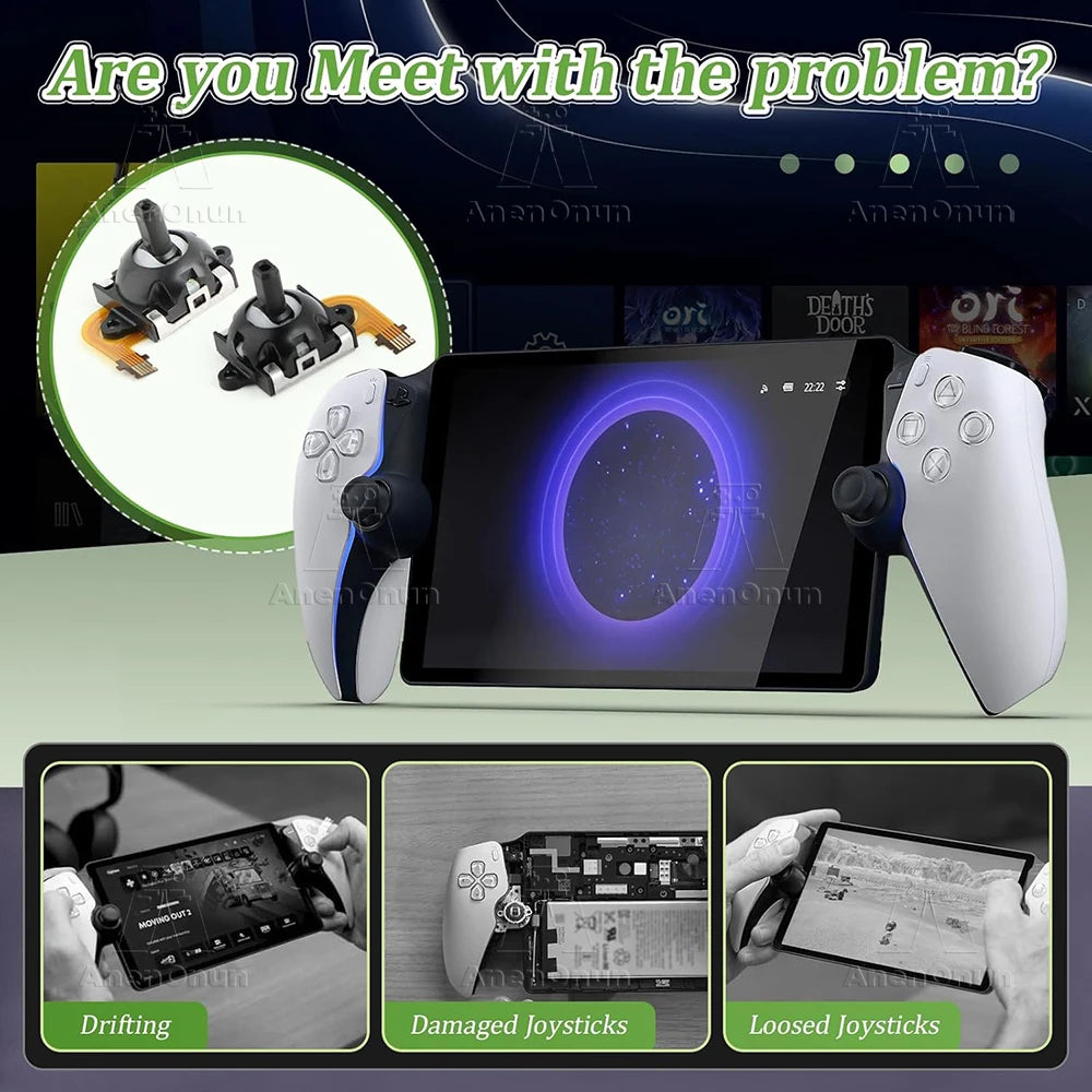 Hall Effect Joystick for PS5 Portal/PS VR2 No-Drift Magnetic