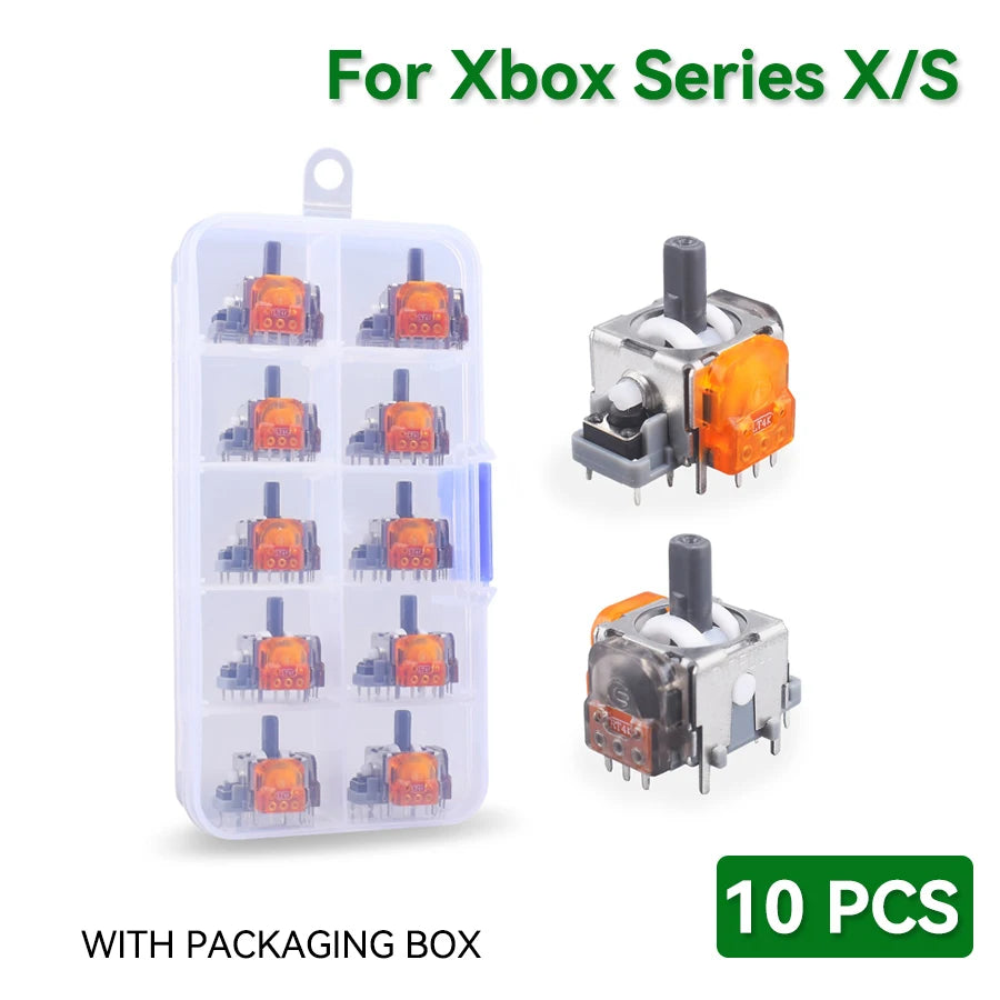 10Pcs TMR Effect Joystick Replacement for PS5/PS4 Controller for Xbox Series X/S 3D Analog Stick Sensor Module Repair Accessorie