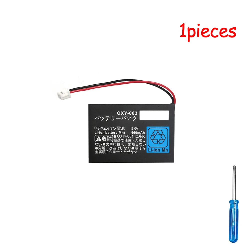 OXY-003 Battery for Nintendo GBM Game Boy Micro 460mAh 3.8V Rechargeable Lithium Battery Game Console Replacement Lipo cell