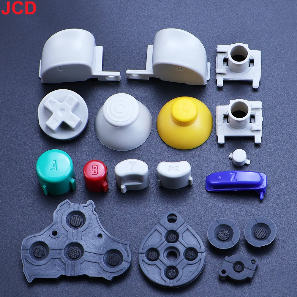 JCD Full Set Button For GameCube NGC Gamepad Power ON OFF Ke