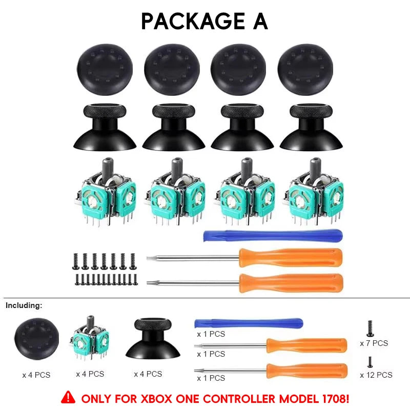Replacement Analog Joystick Stick Module for Xbox One / Xbox Series X/S Controller Repair Thumbstick Parts