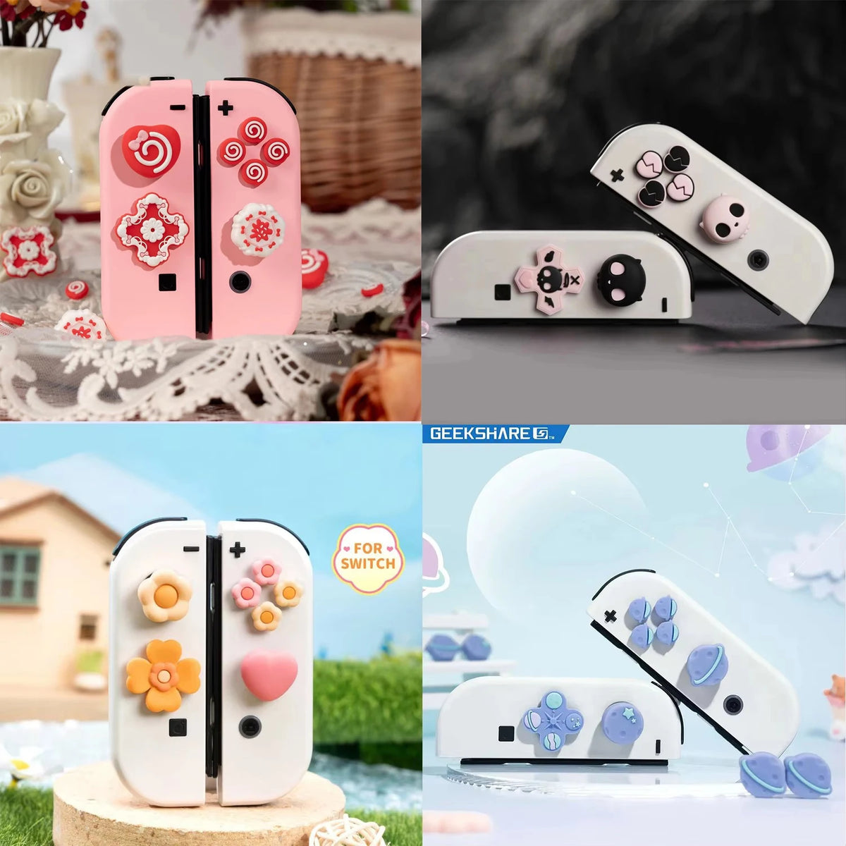D-pad Cross Direction Button ABXY Key Sticker Joystick Thumb