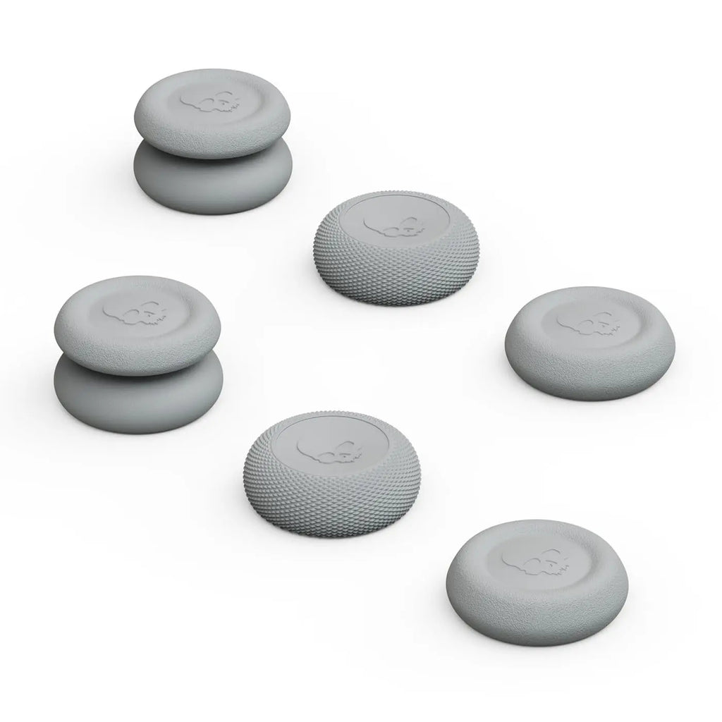 Skull & Co. Skin CQC and FPS Thumb Grip Set Joystick Cap Analog Stick Cap for Switch Lite Joystick - Lite Grey