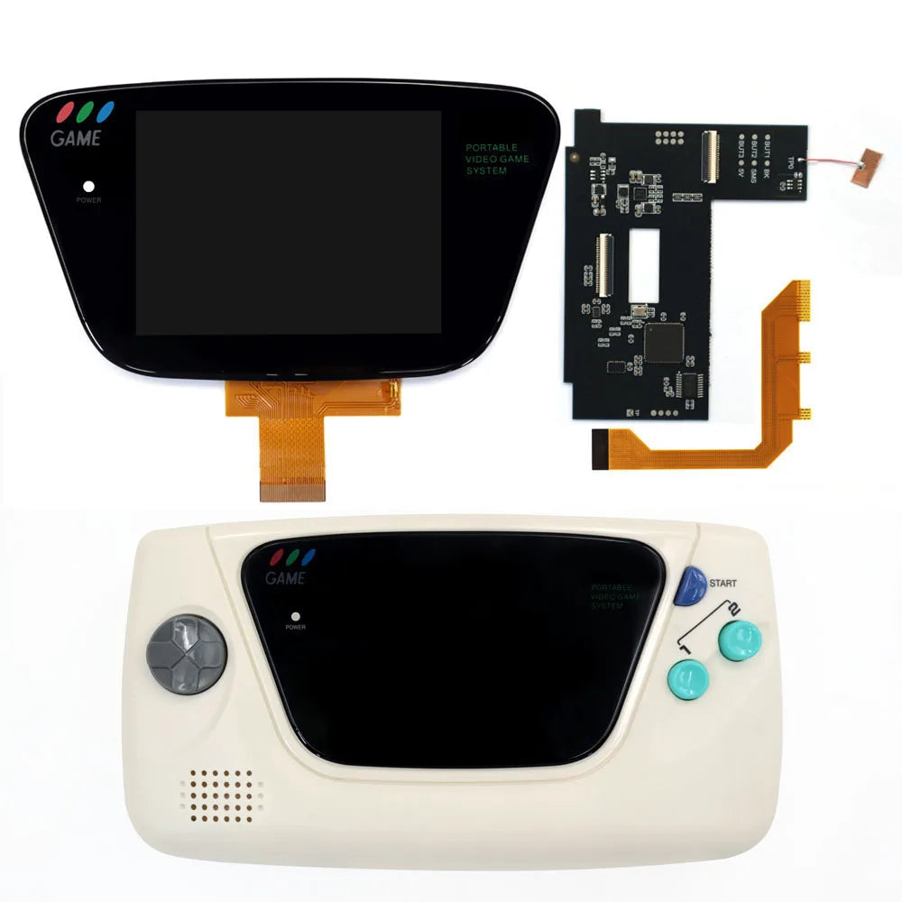 Rechargeable Dual Battery Laminated 3.5 640x480 HD Backlight Retro Pixel IPS LCD Kit for SEGA Game Gear and SEGA GG Console