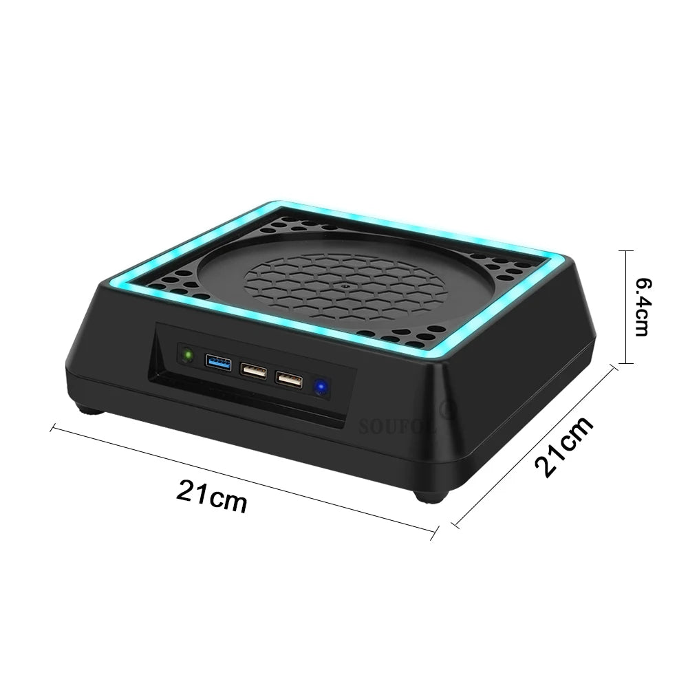For Xbox Series X Console Cooling Fan Led Light External Hea