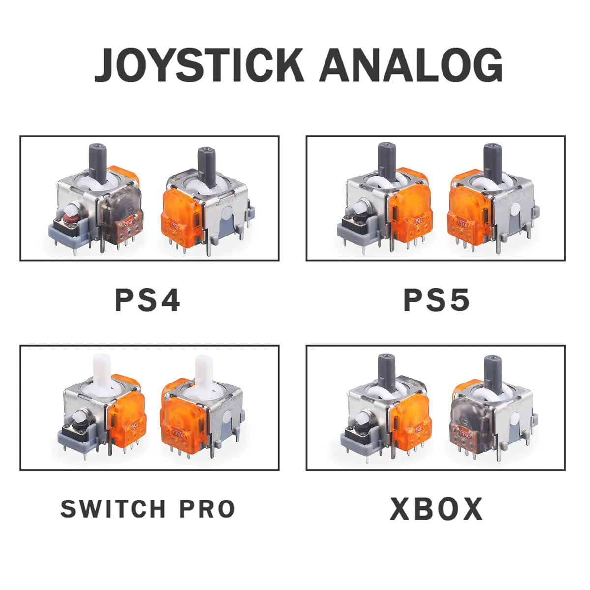 2/10Pcs 3D Analog Stick Replacement TMR Effect Joystick for 