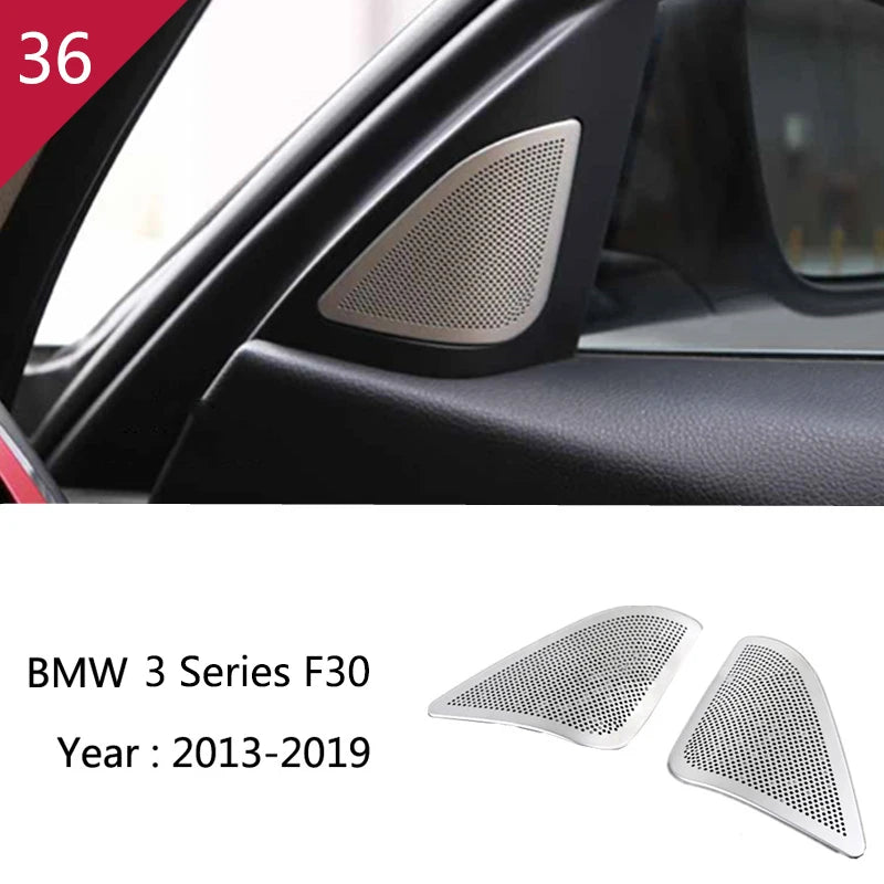 For BMW 3 4 Series 3GT F30 F32 F34 Car Styling interior Gearshift AC CD button Panel Door Armrest Decoration Cover Trim Sticker