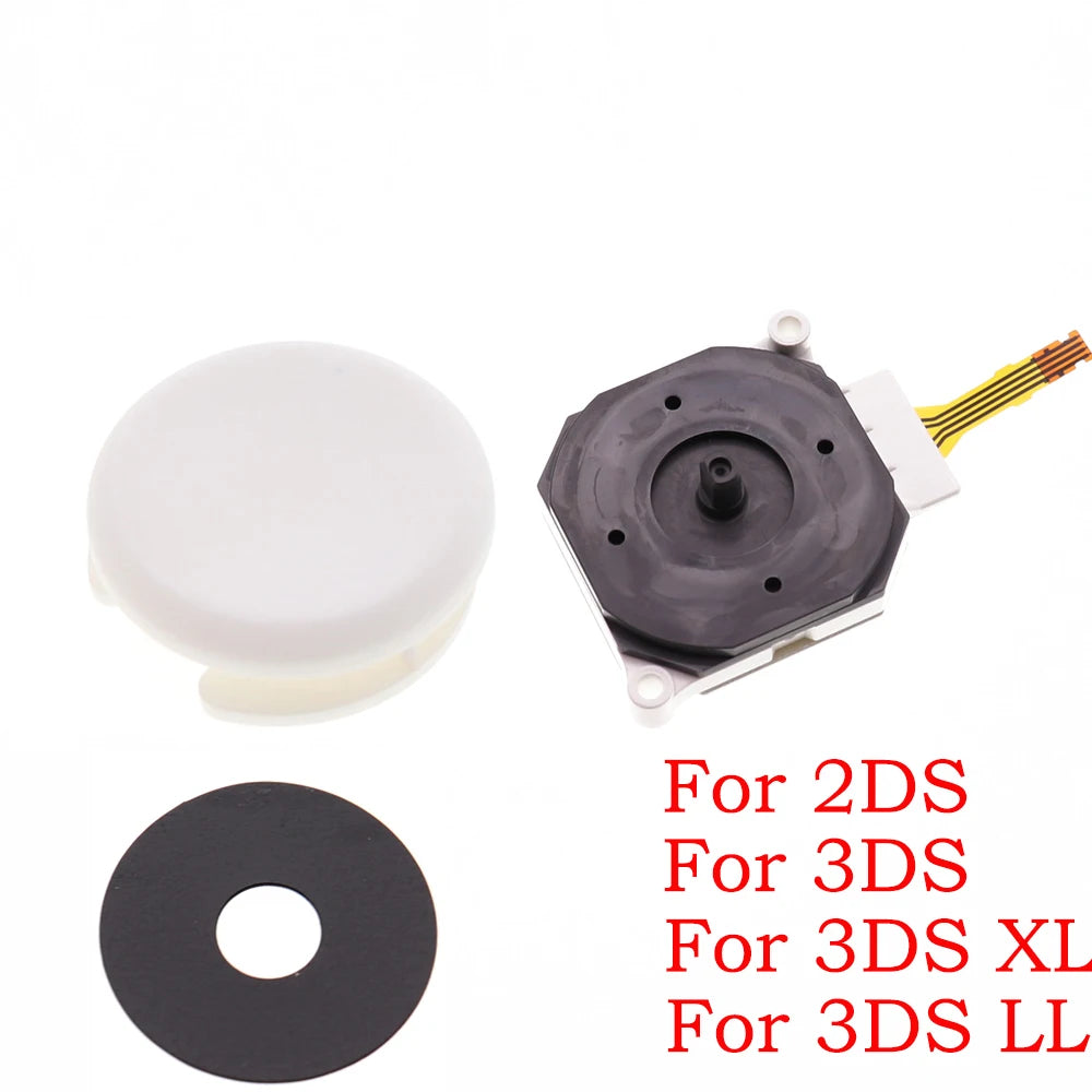 1set Plastic Hard Thumbstick Thumb Stick Joystick + Cap + Pa