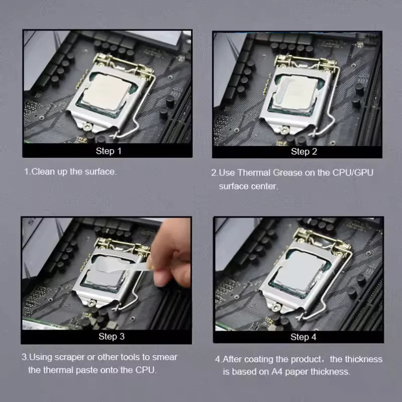 High-Quality ZF12 MX-4 Thermal Paste for CPU GPU Cooling 12W
