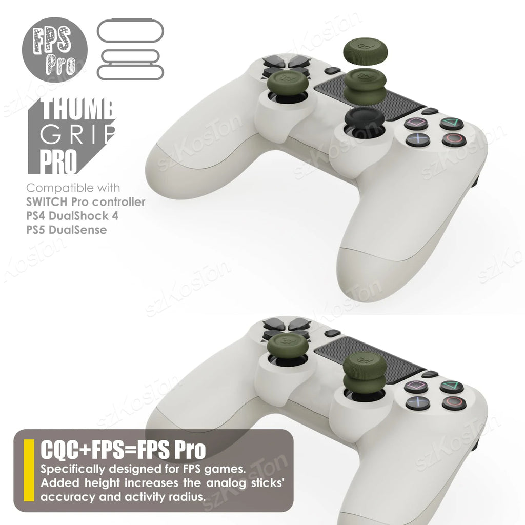 6PCS Thumb Grips Caps Set for Switch 2 Pro/PS5/PS4 Controlle