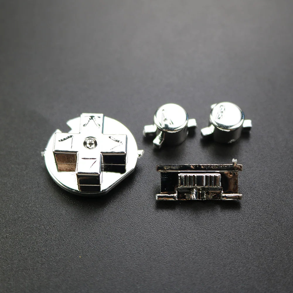 YUXI 1Set Replacement For Color GBC Console Buttons Kit A B D-pad Key Power On Off Button