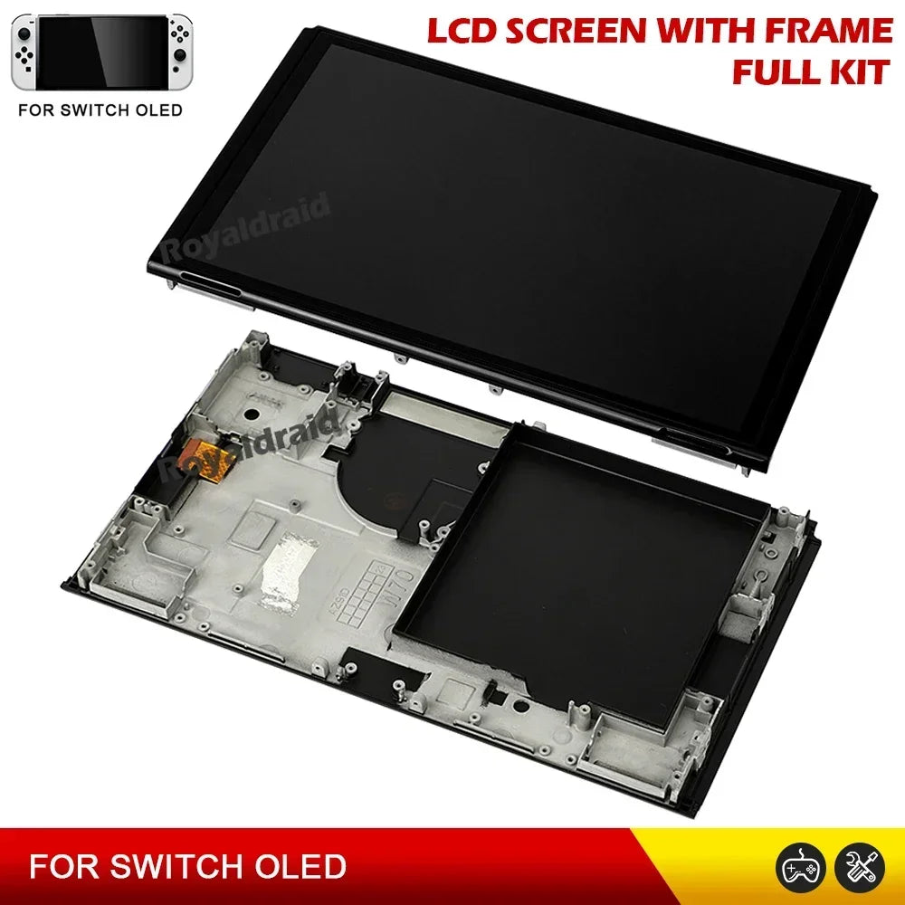 For Switch OLED Console LCD Display Full Screen Assembly Dig