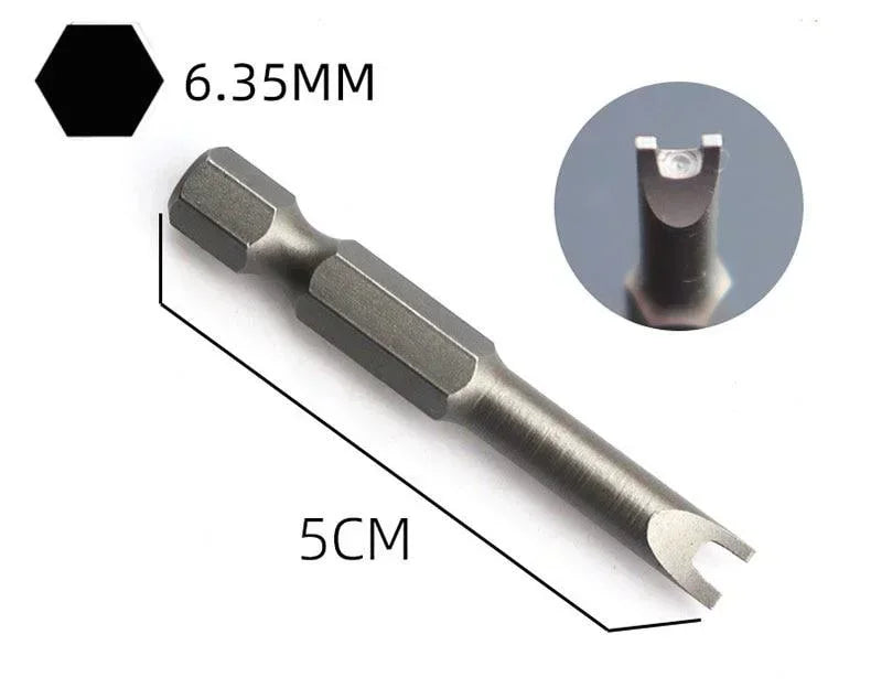 50mm 5PCS Security Screwdriver Set Tamper Proof Tri Wing Tri