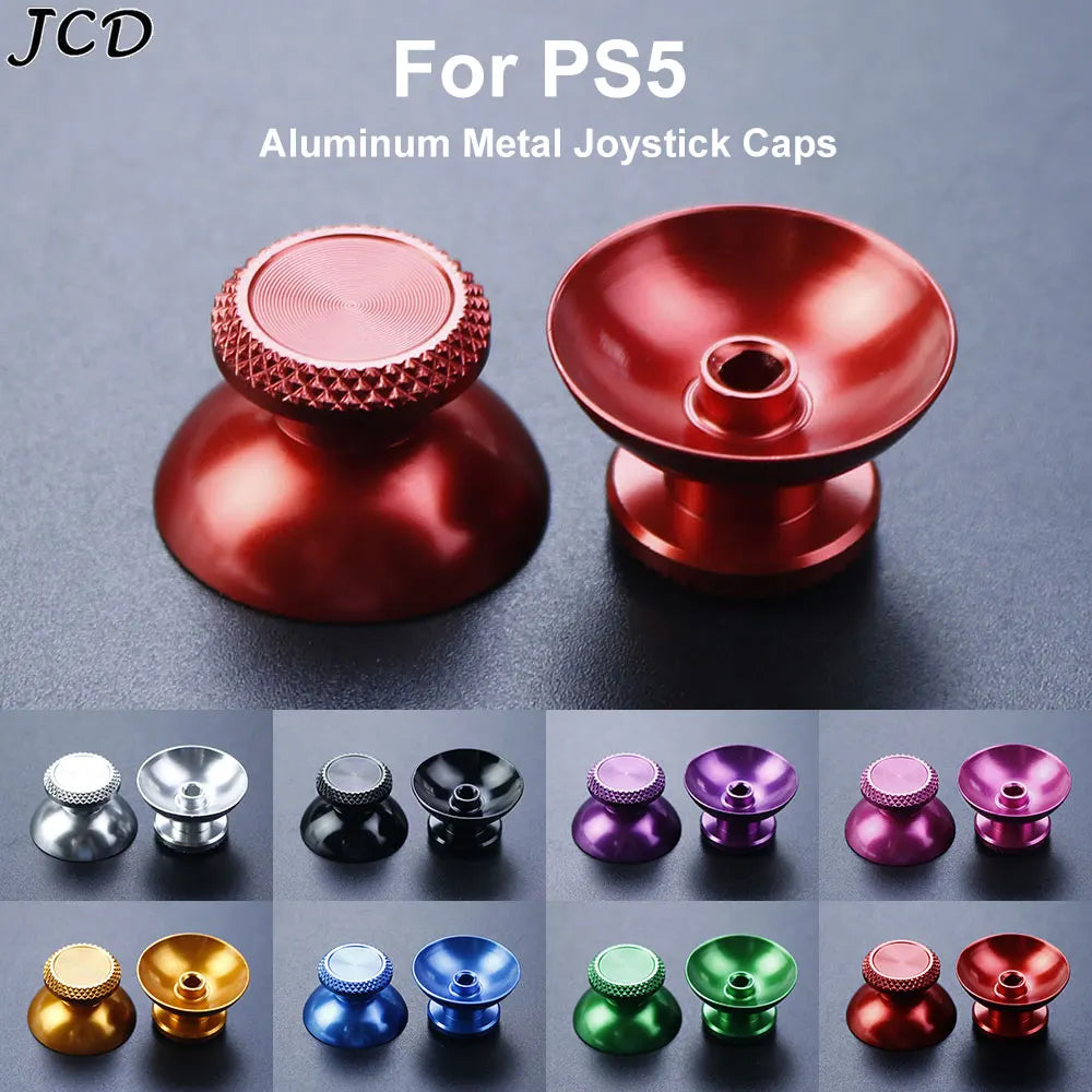 JCD 1Pair Aluminum Metal Analog Joystick Thumb Stick Grip Ca