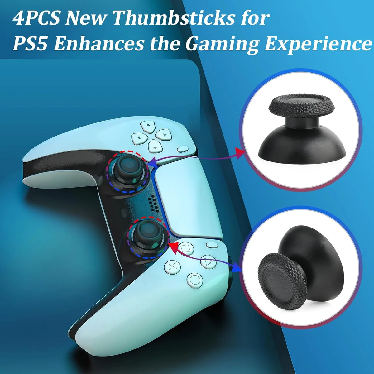 3D Analog Joystick Thumb Stick Replacement for PS5 DualSense