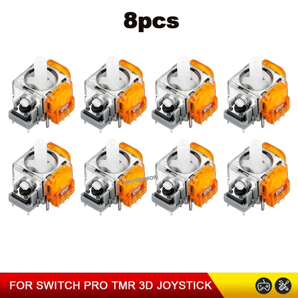 2-10PCS Replacement TMR Effect Joystick 3D Analog ThumbStick for PS5 PS4 Controller for Xbox Series S/Switch PRO Gampad Repair