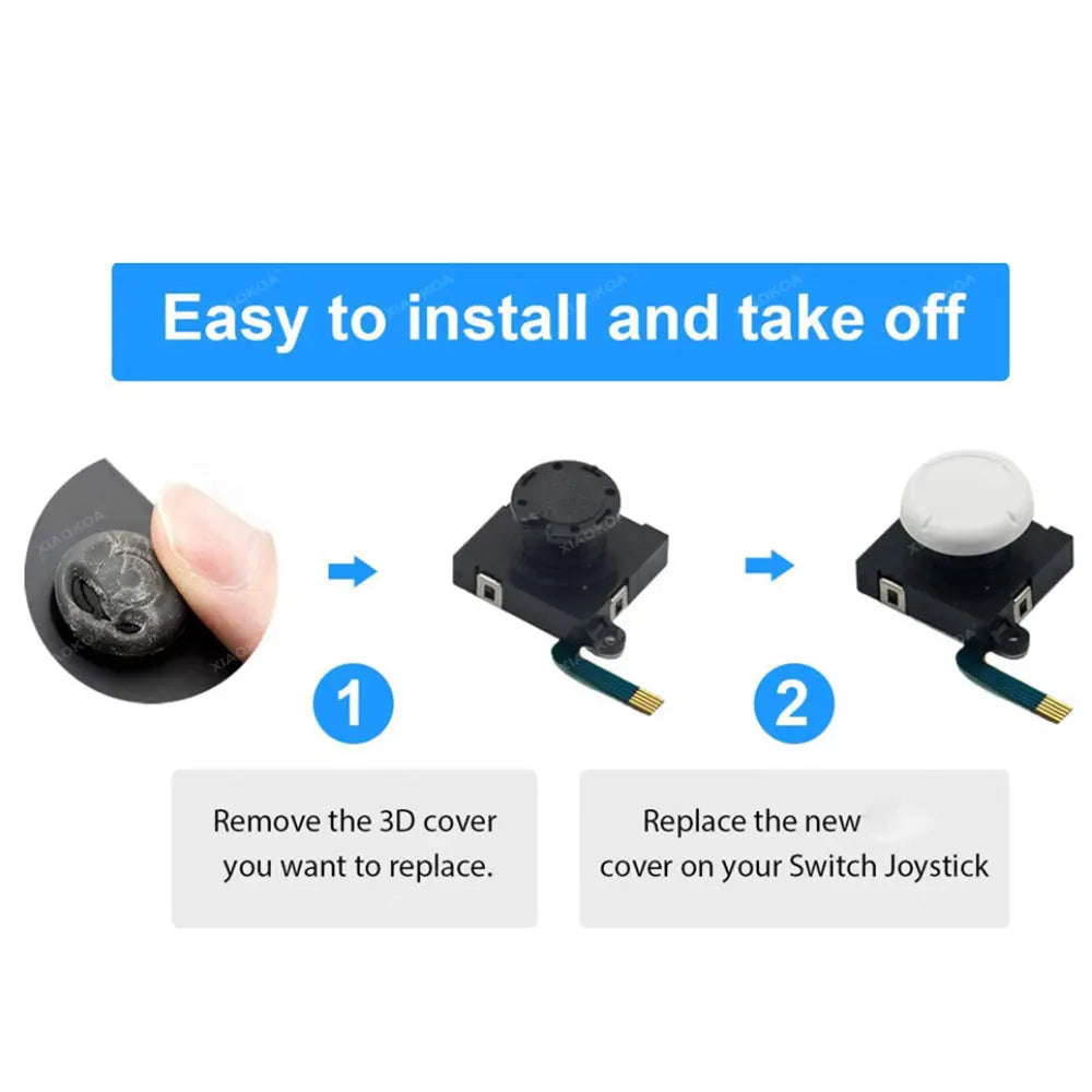 2pcs Replacement Thumb Stick Grip Cap For Switch OLED Lite J