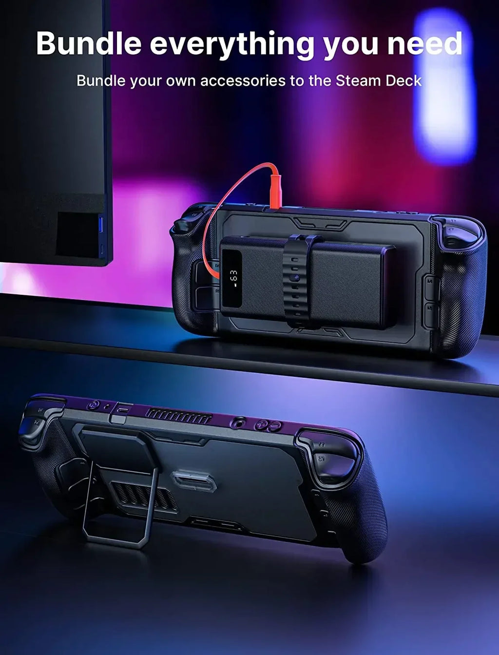 JSAUX ModCase for Steam Deck OLED Case Shock Absorbing Anti 