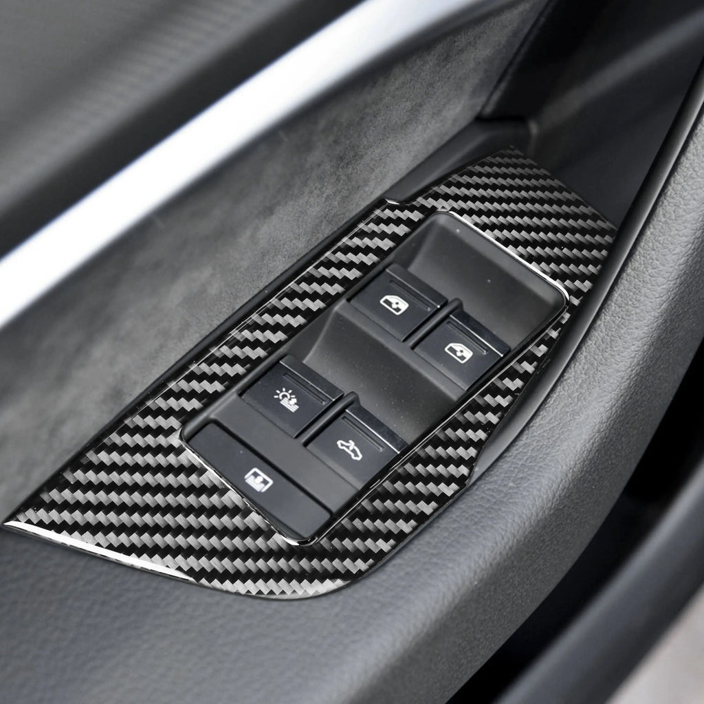 For Adui A6 A7 C8 2019-2024 Carbon Fiber Door Window Lift Bu