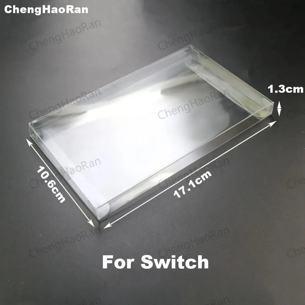1piece Clear Transparent Game Cartridge Box Case Games Plastic PET Protector for N64 NES SNES for PS5 PS4 PS3 GB GBA GBC Switch