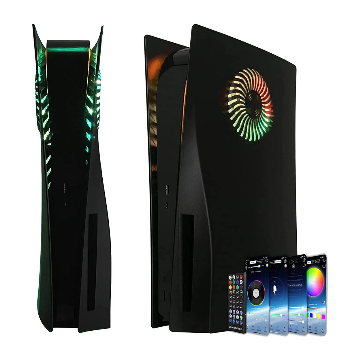Replacement Faceplate Cooling Vents with RGB Light Strip LED