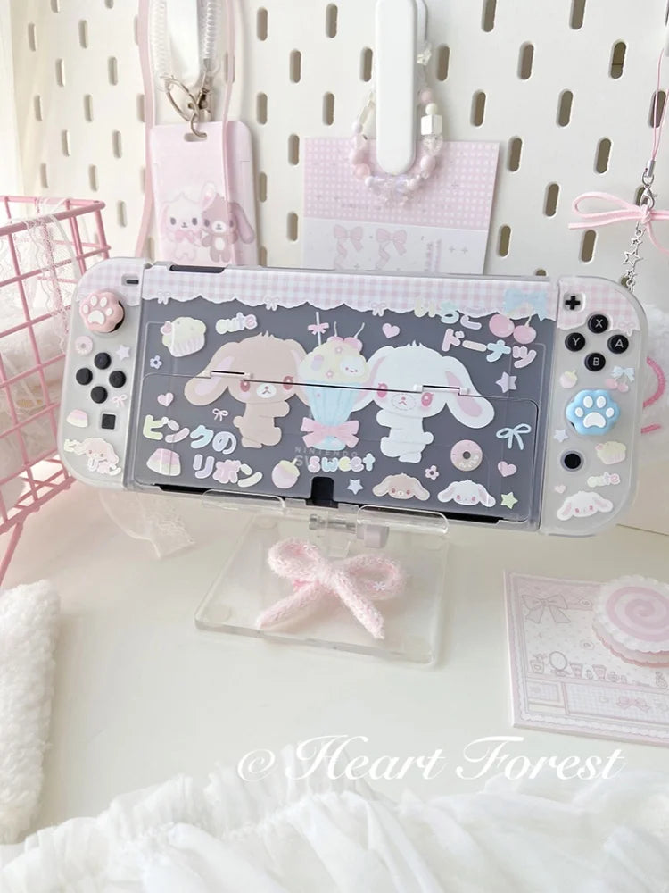 Original Design Girl Heart Dessert Rabbit Cute Switch Protec