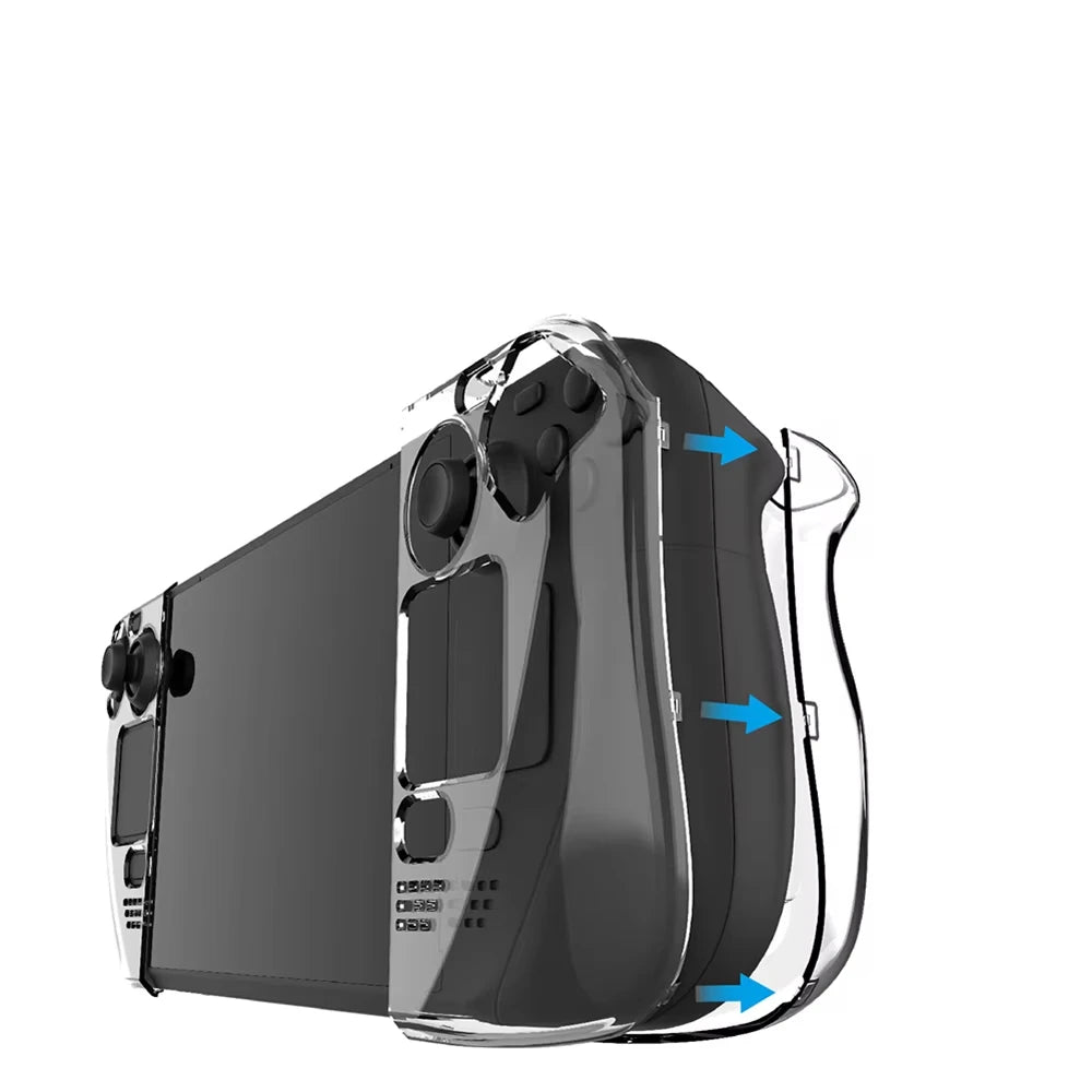 Detachable Crystal Steam Deck Case Protective Cover Shell fo