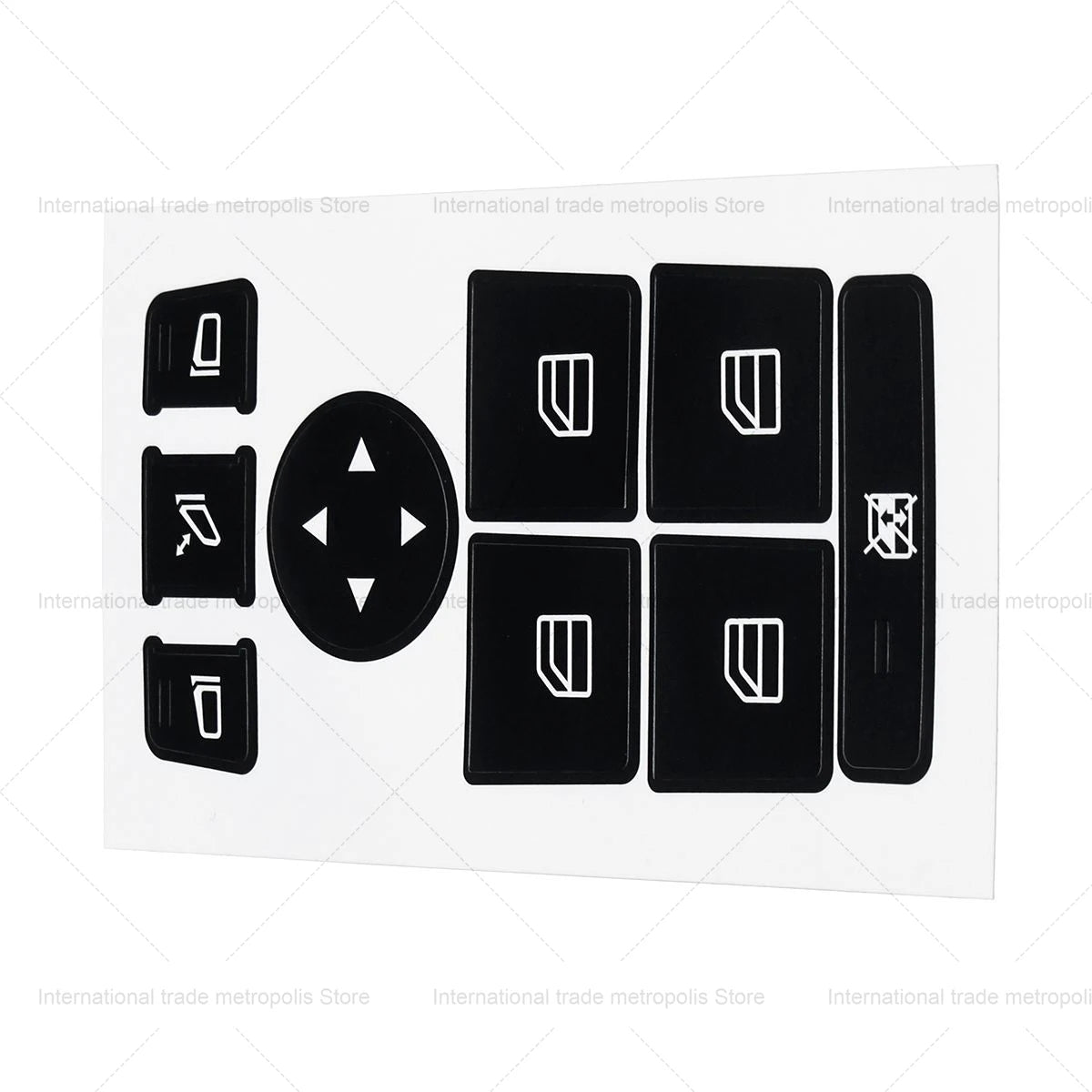 1 Pcs Car Window Control Switch Button Repair Stickers Deaca