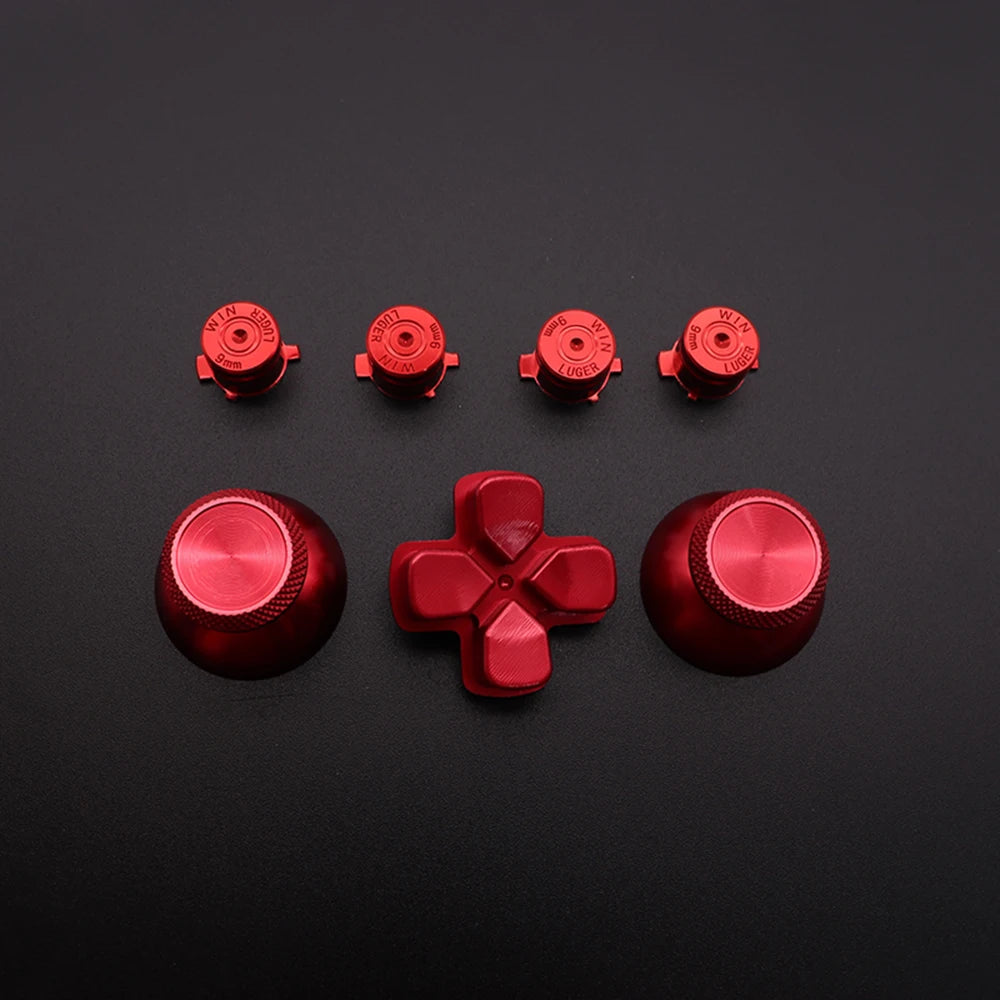 Gold BLACK Red Blue Custom Metal Thumbsticks Analogue Contro