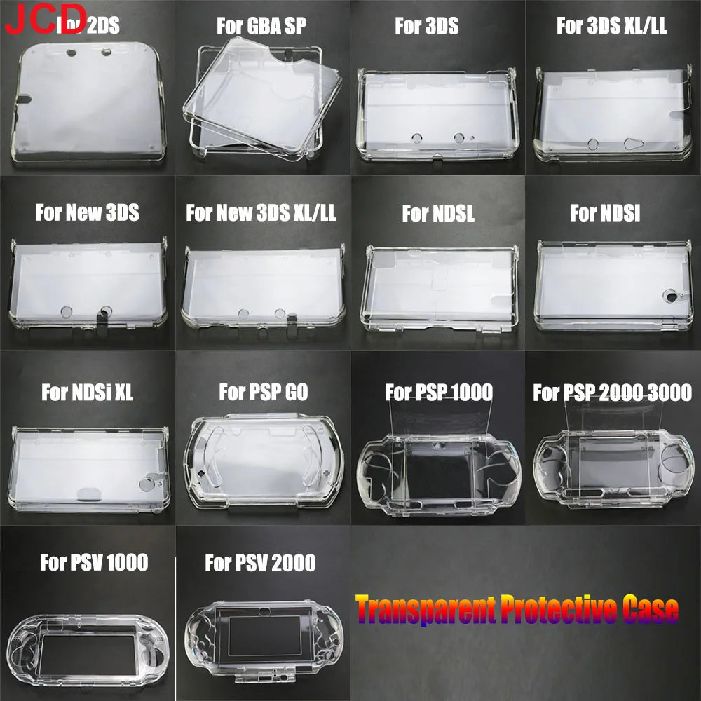 1pcs Clear Crystal Shell For 2DS 3DS XL LL New 3DS XL NDSL N