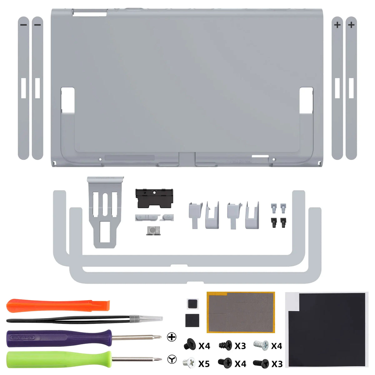 eXtremeRate Replacement DIY Back Plate for Nintendo Switch 2 Handheld Console Housing Cover Shell Case (Without Kickstand)