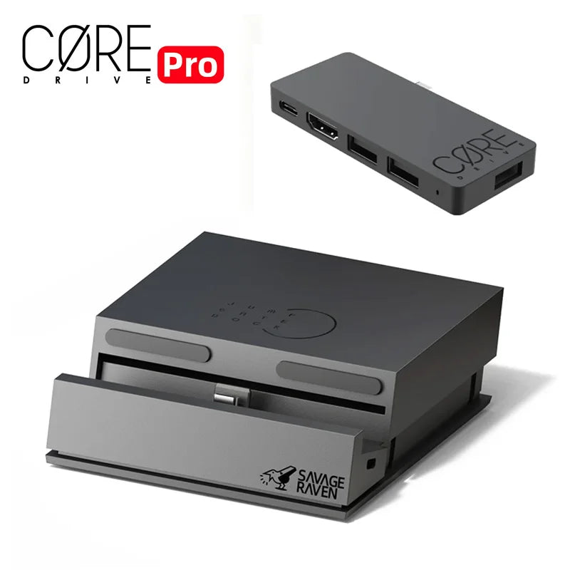 Savage Raven 4k USB C Hub Portable Stand Jumpgate Dock Pro for Nintendo Switch OLED & Switch 2 Dock Accessories Docking Station