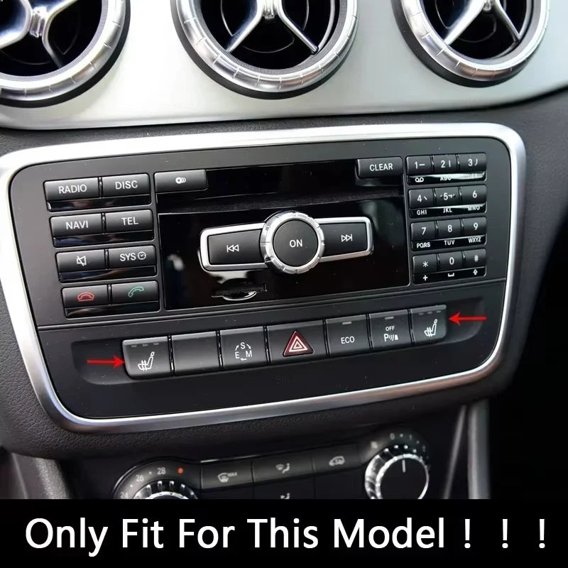 Car Console Air Conditioner Buttons Decals Trim For Mercedes
