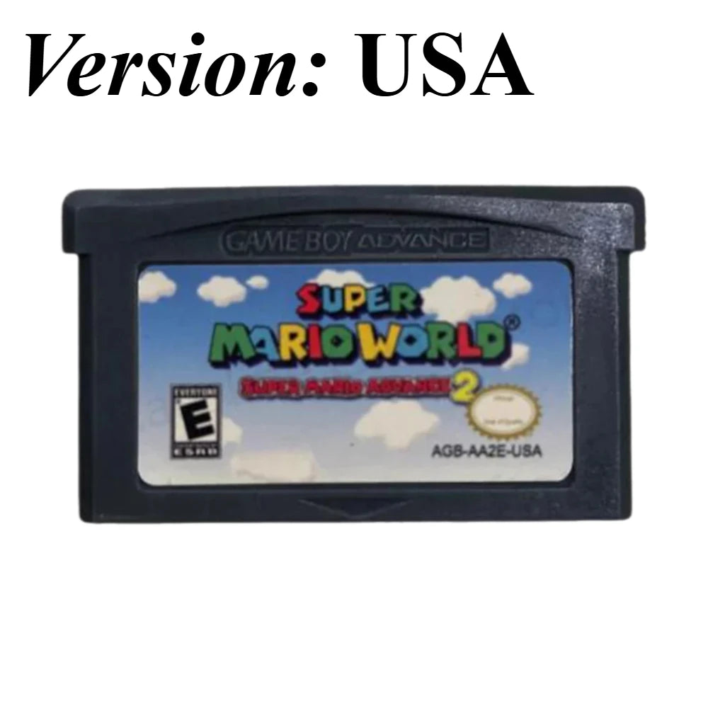 Series GBA Game Cartridge Super Advance Kart Party Luigi Wario Yoshi s Island SP DS Lite Classic Retro Video Game